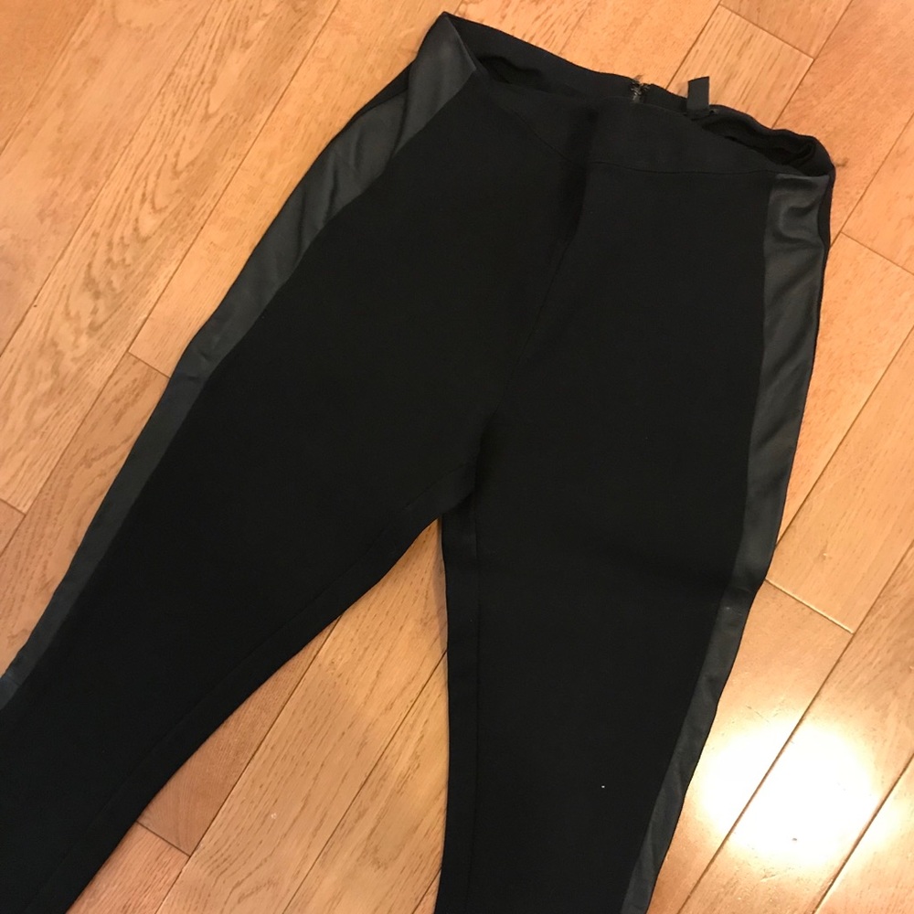 Jcew Pixie Pants with Genuine Leather Trim